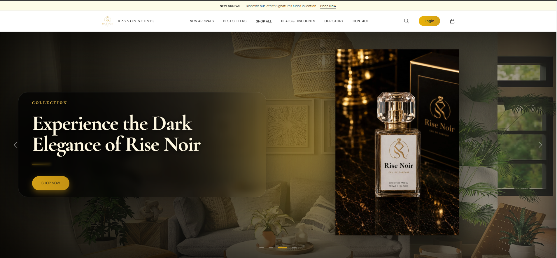 Rayvon Scents | E-commerece Website